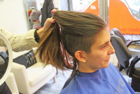 SHAMPOO AFTER SHAVING HAIR IN BARBERSHOP
