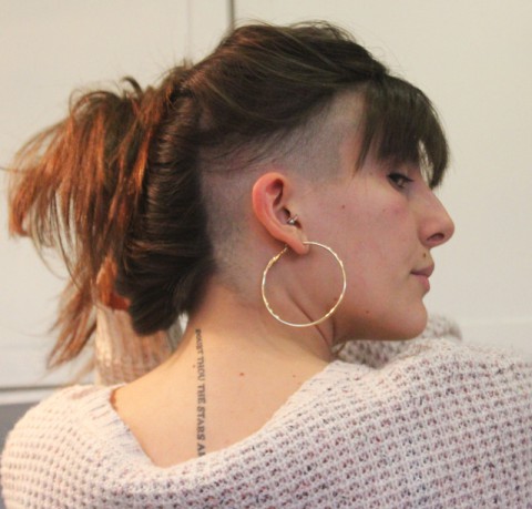 SHAVING HEAD SIDES IN VERY LONG HAIR: INCREDIBLE!